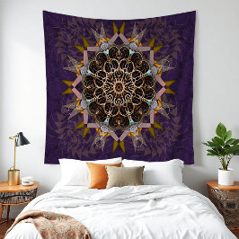 Tapiz Refracción de púrpura de unión de hilos apilados