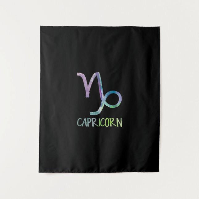 Tapiz Regalo de cabra marina de astrología símbolo zodia (Anverso)