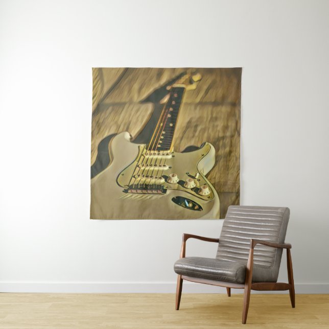 Tapiz Regalo de cumpleaños para guitarrista (In situ)