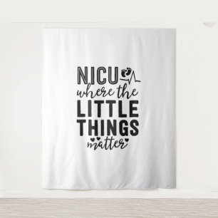 Tapiz Regalo de enfermería de NICU donde pequeñas cosas