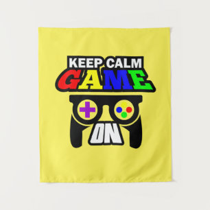 Tapiz Regalo de Jugador Mantén la Calma Juega