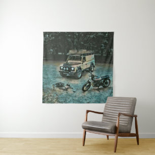 Tapiz Regalo de motocicleta retro