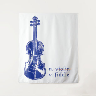 Tapiz Regalo de música Bluegrass Country para violín