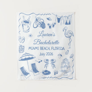 Tapiz Regalo de pancarta de soltera de destino personali
