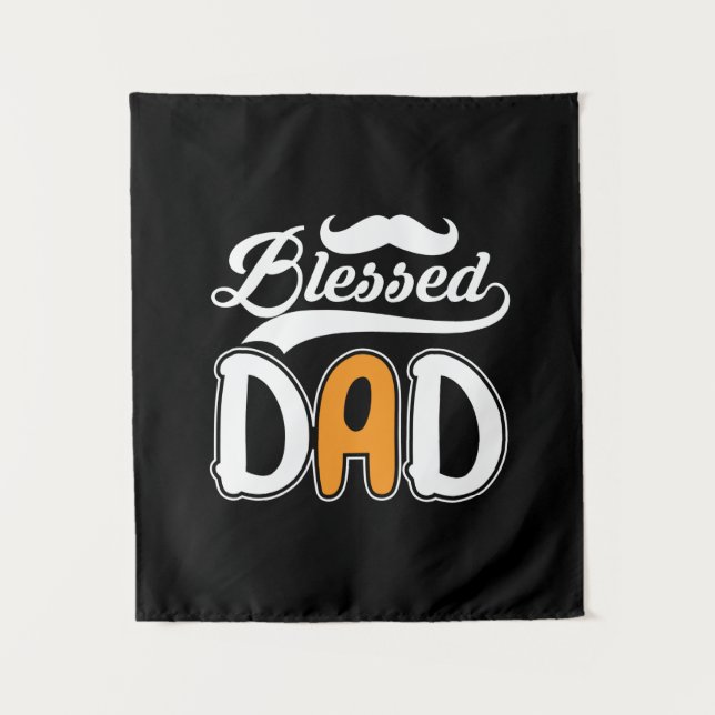 Tapiz Regalo de papá Bendito papá (Anverso)