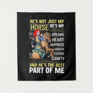 Tapiz Regalo ecuestre Él No Es Solo Mi Caballo