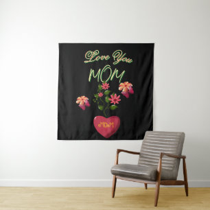 Tapiz Regalo floral personalizado y hecho a medida para 
