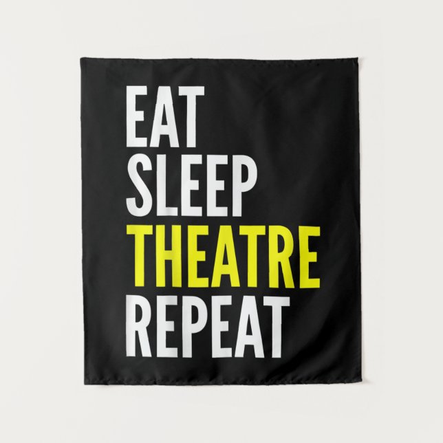 Tapiz Regalo para actor de teatro T - Comer Dormir Actri (Anverso)