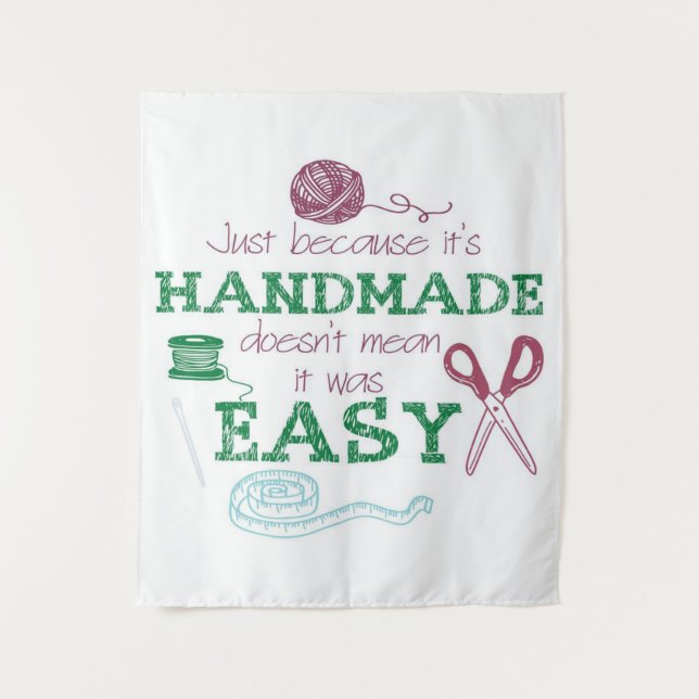 Tapiz Regalo para Amantes de Crochet Hecho a Mano | Rega (Anverso)