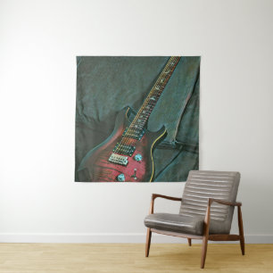 Tapiz regalo para amantes de la guitarra del músico