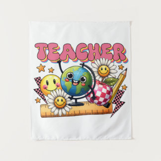 Tapiz Regalo para maestros | Maestra floral