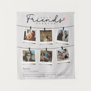 Tapiz Regalo Personalizado de Mejores Amigas Foto