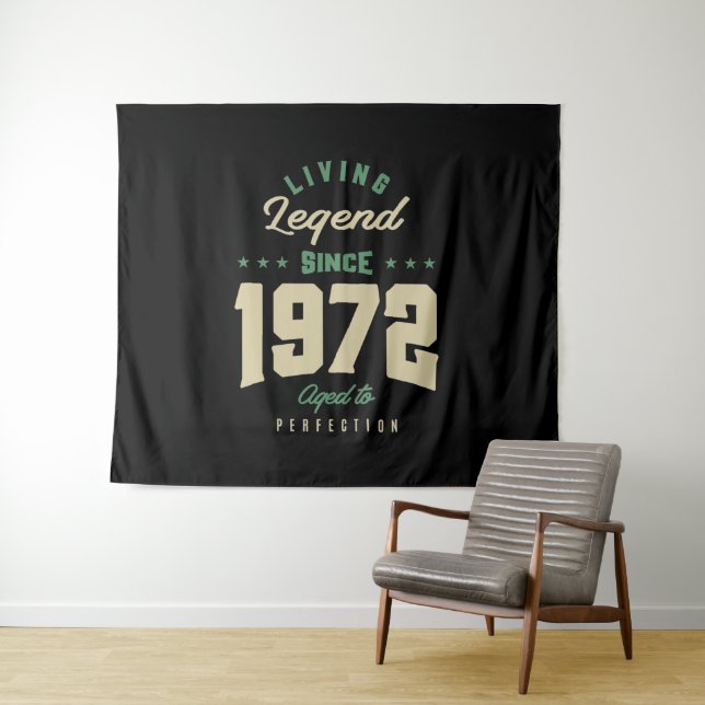 Tapiz Regalos de Cumpleaños Desde 1972 (In situ (horizontal))