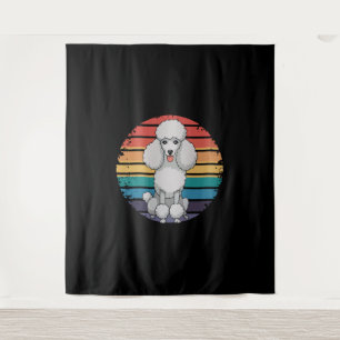 Tapiz Regalos de perros amantes del caniche retro para p