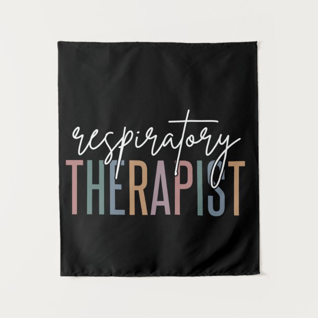 Tapiz Regalos para Terapeuta Respiratorio RT (Anverso)