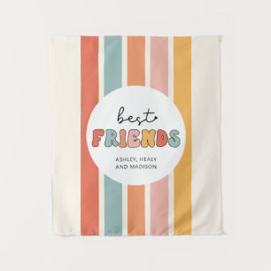 Tapiz Regalos personalizados de mejores amigos BFFs amig