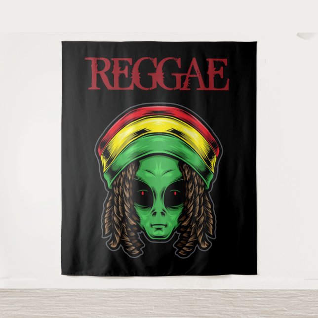 Tapiz Reggae Alien (Anverso)