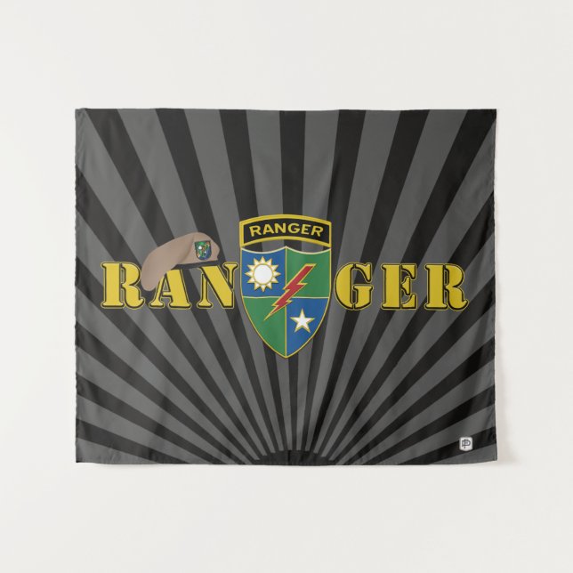 Tapiz Regimiento Ranger 75  (Anverso (horizontal))