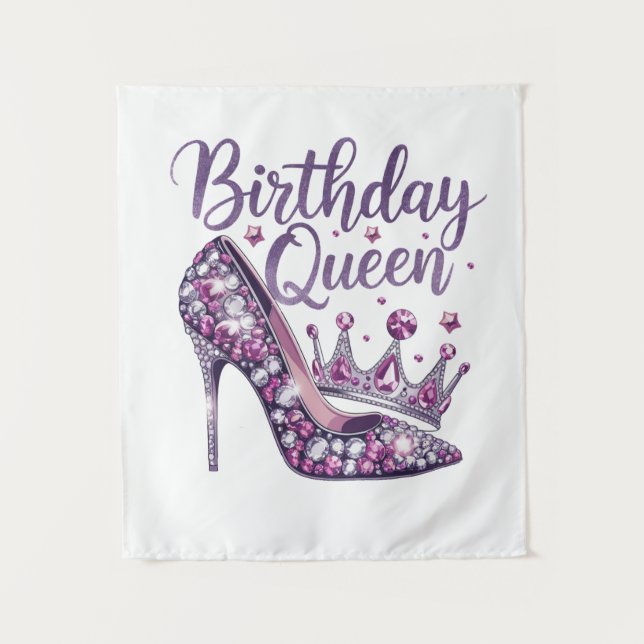 Tapiz Reina de Cumpleaños (Anverso)
