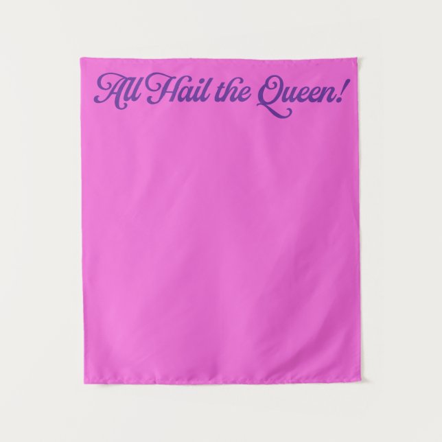 Tapiz Reina de Cumpleaños  (Anverso)