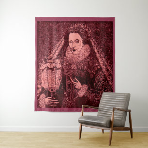 Tapiz Reina Isabel I de rosa