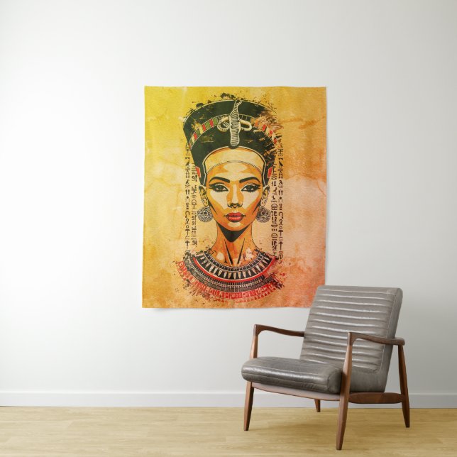 Tapiz Reina real de Egipto - Arte neo-faraón moderno (In situ)