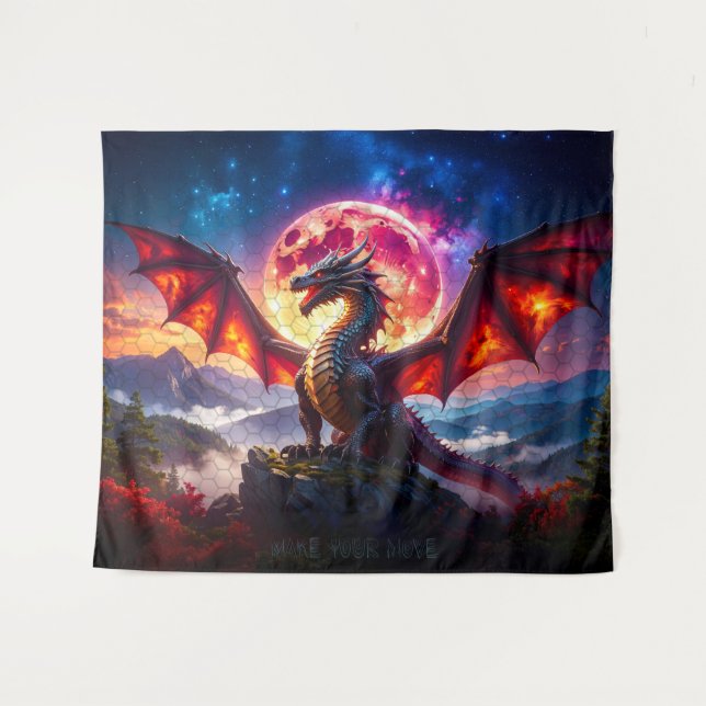 Tapiz Rejilla de Dragón 001 (Anverso (horizontal))
