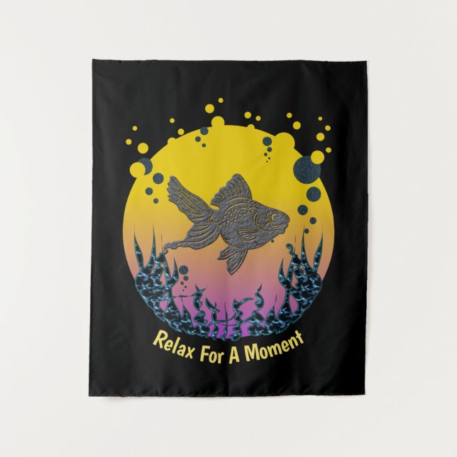 Tapiz Relájese Por Un Momento De Tranquilidad Meditativa (Anverso)