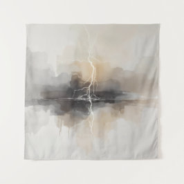 Tapiz Relámpago abstracto en estampado neutrales