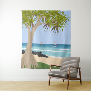 Tapiz Relieve metalizado Ala en la playa
