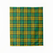 Reloj negro verde amarillo Campbell Tartan Plant