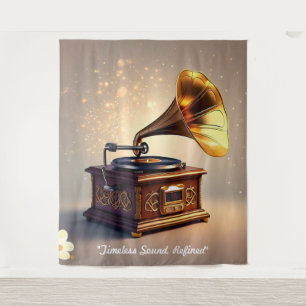 Tapiz "Renacimiento de la onda de sonido retro"