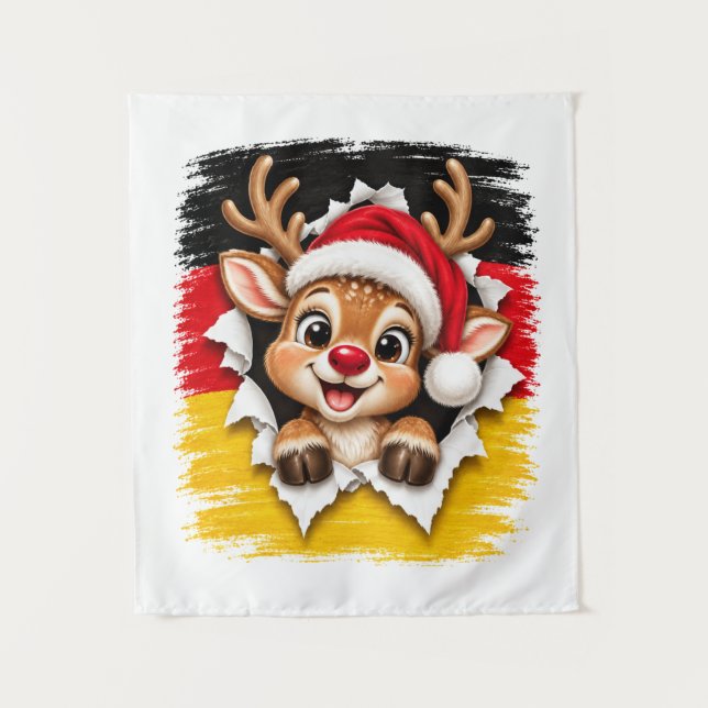 Tapiz Reno de Navidad alemán (Anverso)