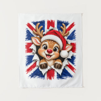 Tapiz Reno de Navidad británico