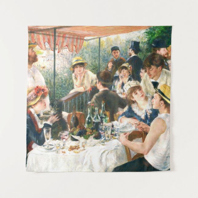 Tapiz Renoir Luncheon del Renoir Fiesta del barco (Anverso)