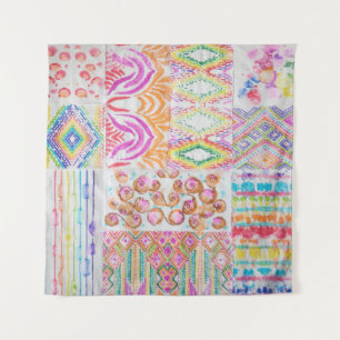 Tapiz Reparación abstracta, patrón de tinte de corbata d