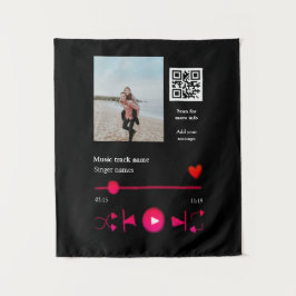 Tapiz Reproductor de música personalizado pareja amor có