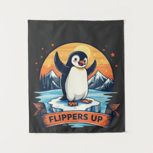 Tapiz Resistirme a estar con los pingüinos contra Trump