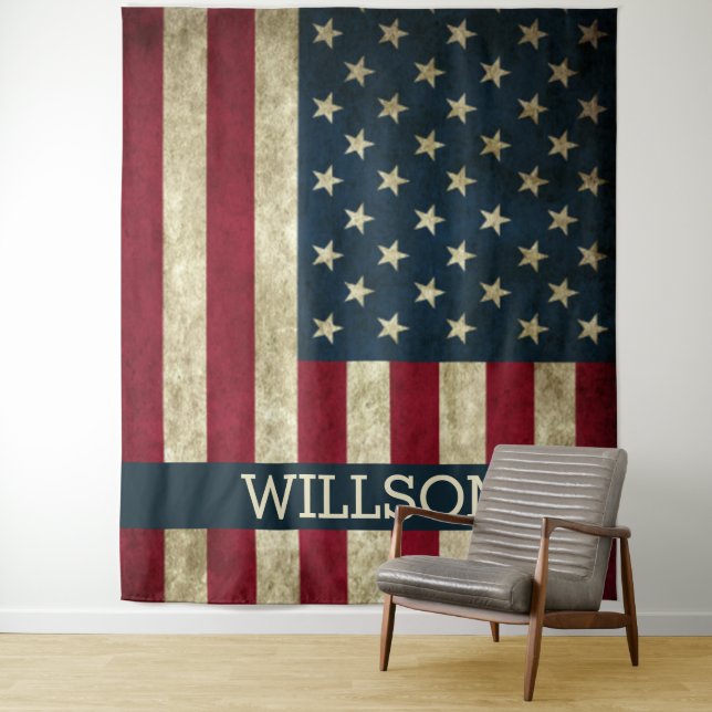 TAPIZ RESPALDO DE LA FAMILIA DE ESTADOS UNIDOS (In situ)
