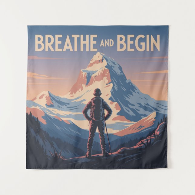 Tapiz Respira Y Comienza (Anverso)
