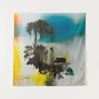 Tapiz Resumen árbol de gato de piano oculte brujería osc