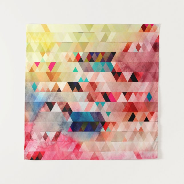 Tapiz Resumen de fondo acuático colorido brillante con (Anverso)