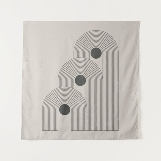 Tapiz Resumen de formas de balance geométrico de mediado (Anverso)