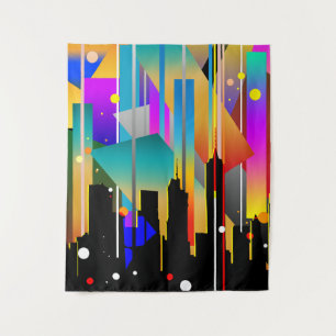 Tapiz Resumen de formas geométricas modernas de Nueva Yo