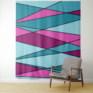 Tapiz Resumen de formas geométricas modernas triángulos