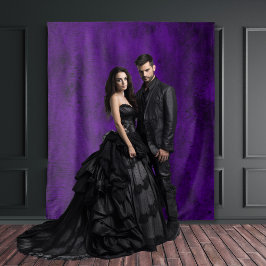 Tapiz Resumen de la cosecha gótica morada y negra