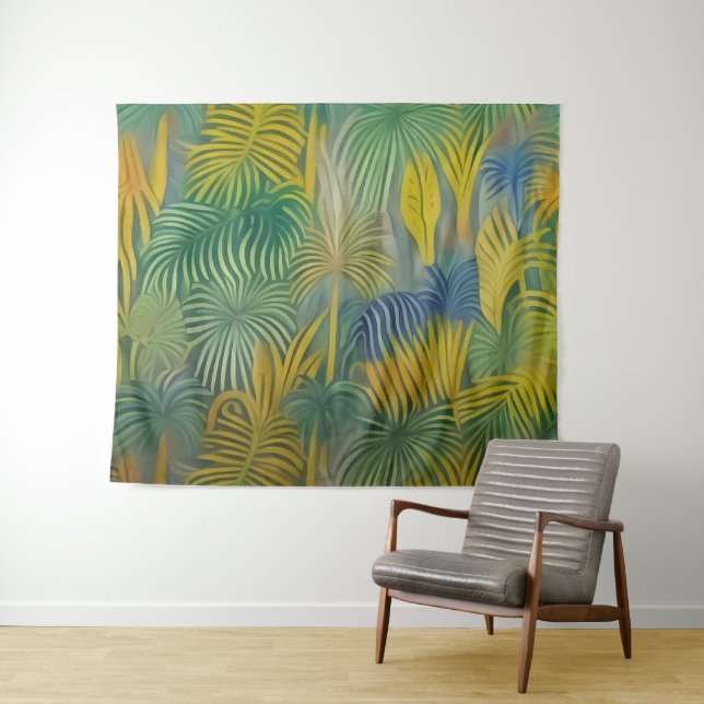 Tapiz Resumen de los sueños tropicales (In situ (horizontal))