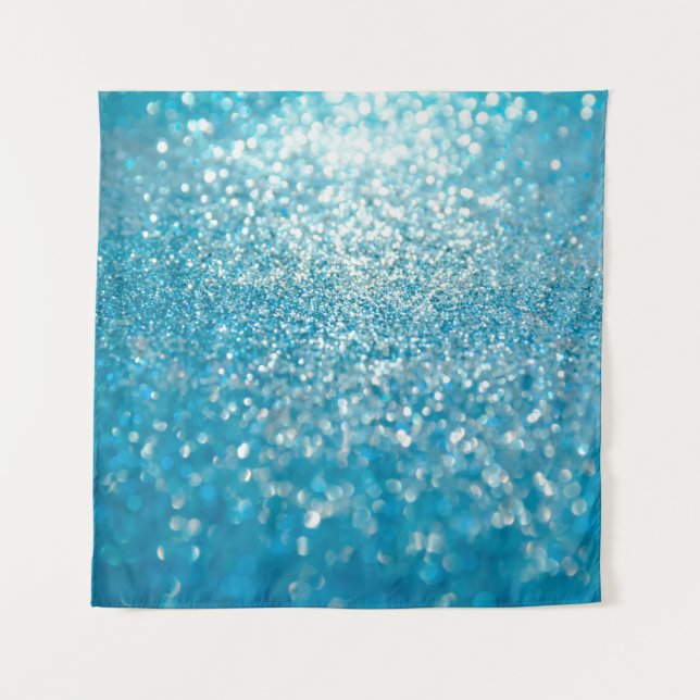 Tapiz Resumen de luces azules, fondo artístico. (Anverso)