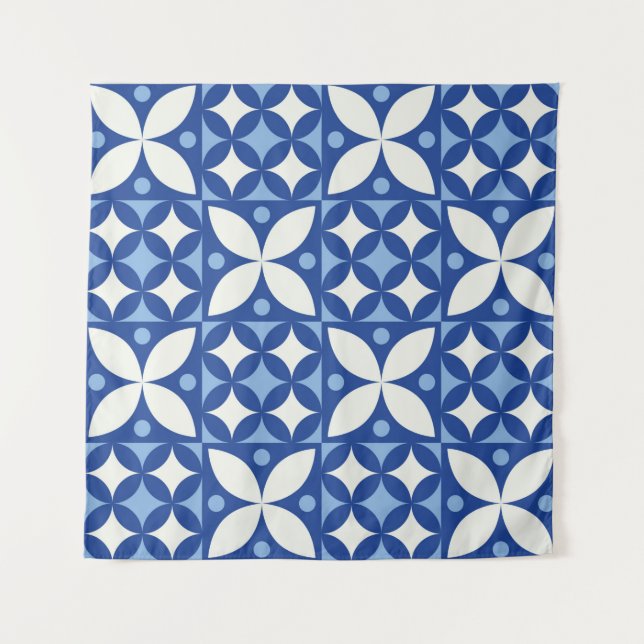 Tapiz Resumen de patrones geométricos sin soldadura en E (Anverso)