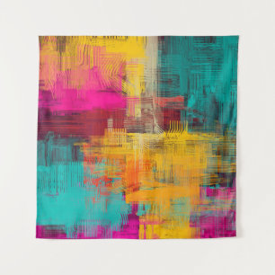 Tapiz Resumen de pintura al óleo, fondo expresivo.